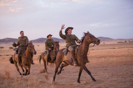 Still of Ryan Corr, Ben O'Toole and James Fraser in The Water Diviner (2014)