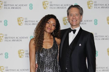 Richard E. Grant and Naomie Harris at an event for EE British Academy Film Awards (2020)