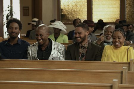 DomiNque Perry, Langston Kerman, Chris Redd, and Jak Knight in Bust Down (2022)
