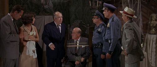 Jim Begg, Harry Hickox, Don Knotts, Philip Ober, Liam Redmond, Dick Sargent, and Joan Staley in The Ghost and Mr. Chicke