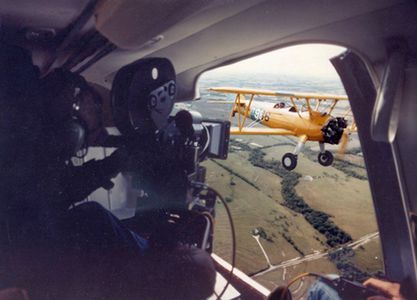 Camera plane to subject plane, the Stearman in SKYWARD