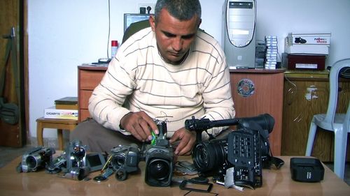 Emad Burnat in 5 Broken Cameras (2011)