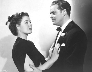 Mary Beth Hughes and Edmund MacDonald in The Lady Confesses (1945)