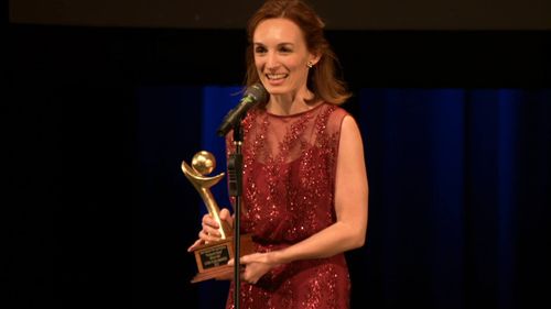 Allison Volk wins Best Lead Actress at the Utah Film Awards