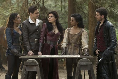 Lana Parrilla, Dania Ramirez, Colin O'Donoghue, Mekia Cox, and Andrew J. West in Once Upon a Time (2011)