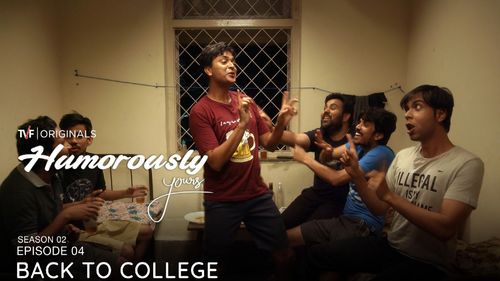 Abhishek Banerjee, Vipul Goyal, Sahil Verma, and Aasif Khan in Humorously Yours: Back To College (2019)