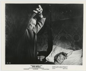 Peter Cushing and Jill Bennett in The Skull (1965)