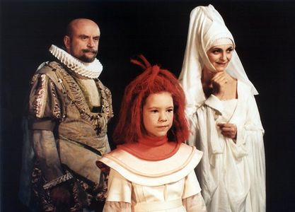 Jana Brezinová, Borivoj Navrátil, and Michaela Markovicová in Vojtík a duchové (1997)