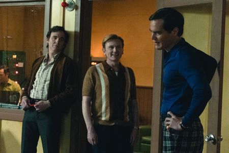 Pat Healy, Michael Shannon, and David Wilson Barnes in George & Tammy: The Race Is On (2022)