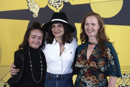 Hala Finley, Juliette Binoche and Anna Gutto for Paradise Highway at Locarno Film Festival 2022