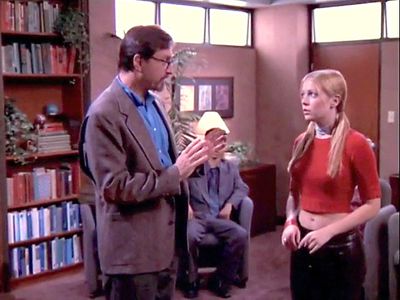 Still of Dan Gilvezan and Melissa Joan Hart in Sabrina, the Teenage Witch