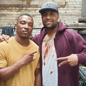 Ashley Walters and myself on ' bulletproof ' where I played a bare knuckle boxer
