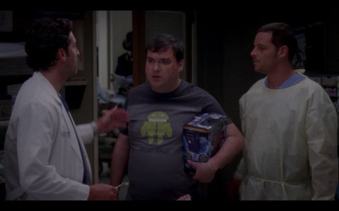 Patrick Dempsey, Justin Chambers, and Todd Buonopane in Grey's Anatomy (2005)