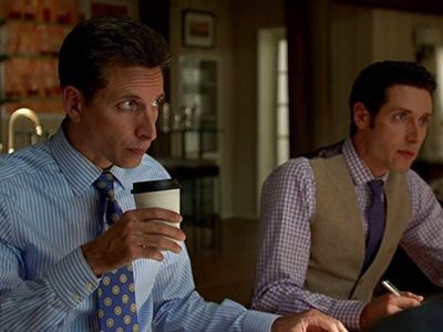 Paulo Costanzo and Ben Shenkman in Royal Pains (2009)
