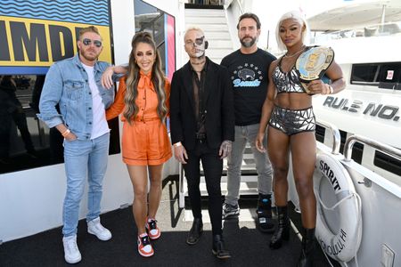Darby Allin, Jade Cargill, Phil Brooks, James Cipperly, and Britt Baker at an event for All Elite Wrestling: Revolution 