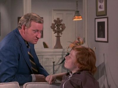 Danny Bonaduce and Dave Madden in The Partridge Family (1970)