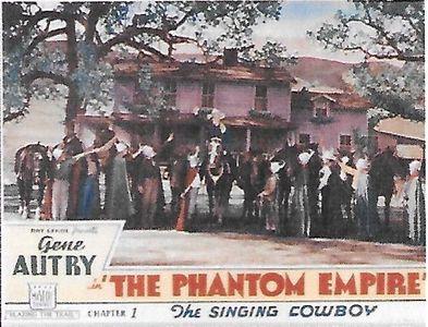 Gene Autry, Frankie Darro, and Betsy King Ross in The Phantom Empire (1935)