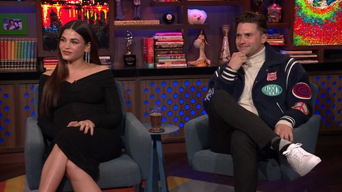Jenna Dewan and Tom Schwartz in Watch What Happens Live with Andy Cohen: Jenna Dewan & Tom Schwartz (2024)