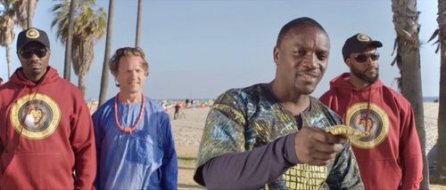 Martin Dingle Wall with Akon in the film 'The American King'.