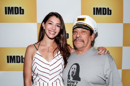 Danny Trejo and Jamie Gray Hyder at an event for IMDb at San Diego Comic-Con (2016)