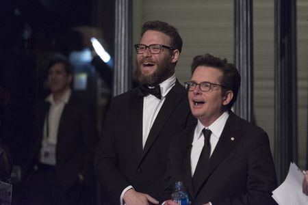 Michael J. Fox and Seth Rogen at an event for The Oscars (2017)