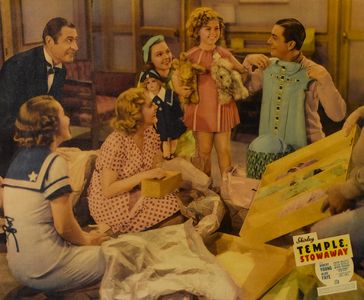 Shirley Temple, Robert Young, Astrid Allwyn, Alice Faye, Jayne Regan, and Arthur Treacher in Stowaway (1936)