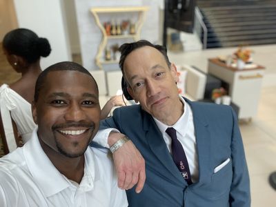 Hangin with actor Ted Raimi at a Moët and Chandon champagne event