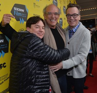 Mike Myers, Tom Arnold, and Shep Gordon at an event for Supermensch (2013)