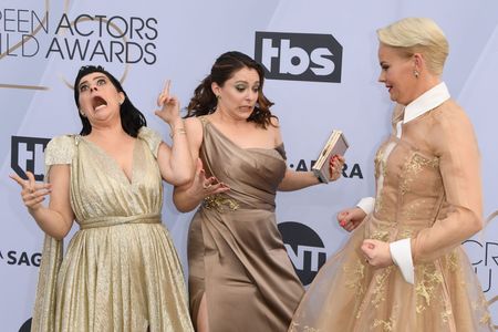 Kimmy Gatewood, Rebekka Johnson, and Rachel Bloom at an event for The 25th Annual Screen Actors Guild Awards (2019)