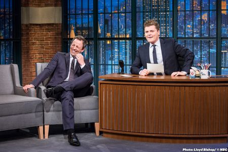 Seth Meyers and Ben Warheit in Late Night with Seth Meyers (2014)