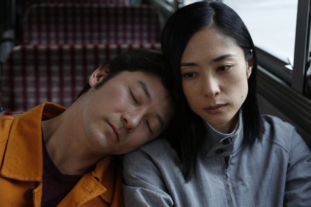 Tadanobu Asano and Eri Fukatsu in Journey to the Shore (2015)