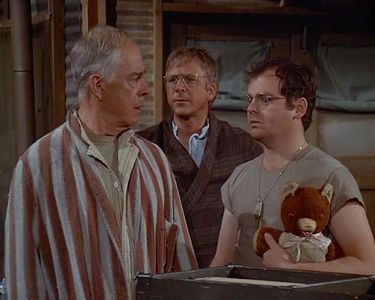 Gary Burghoff, William Christopher, and Harry Morgan in M*A*S*H (1972)