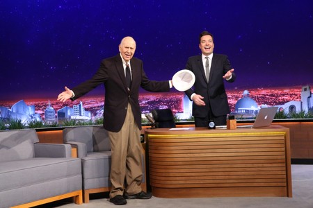 Carl Reiner and Jimmy Fallon at an event for The Tonight Show Starring Jimmy Fallon (2014)