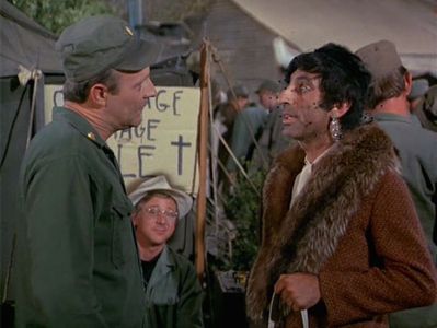 William Christopher, Jamie Farr, and Larry Linville in M*A*S*H (1972)