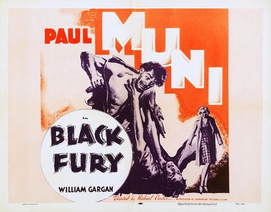 Karen Morley and Paul Muni in Black Fury (1935)