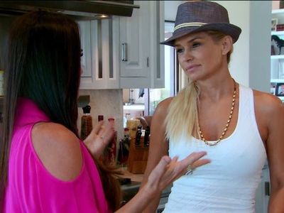 Kyle Richards and Yolanda Hadid in The Real Housewives of Beverly Hills (2010)