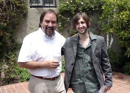 Producer Travis Huff and Actor Richard Karn on the set of the short film 