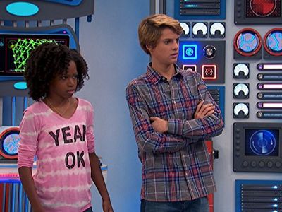 Riele Downs and Jace Norman in Henry Danger (2014)