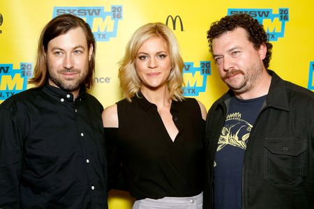 Danny McBride, Jody Hill, and Georgia King at an event for Vice Principals (2016)