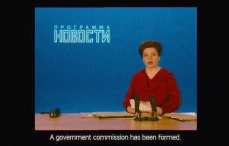 Chernobyl HBO Natasha Radski as Russian News Reader announces the tragedy