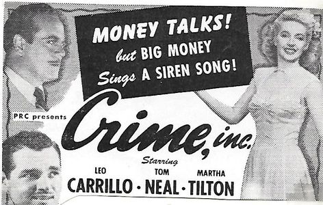 Leo Carrillo, Tom Neal, and Martha Tilton in Crime, Inc. (1945)