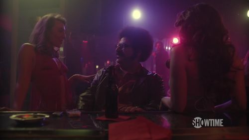 Erik Griffin and Amber Luallen in I'm Dying Up Here (2017)