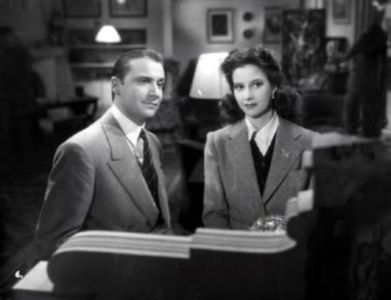 Rafael Durán and Conchita Montes in La vida en un hilo (1945)