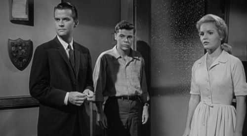 Tuesday Weld, Warren Berlinger, and Dick Clark in Because They're Young (1960)