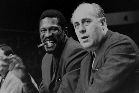 Red Auerbach and Bill Russell in Bill Russell: Legend (2023)