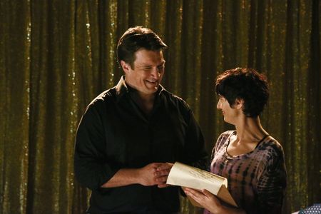 Nathan Fillion and Dagney Kerr in Castle (2009)