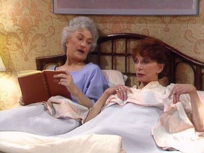 Bea Arthur and Doris Belack in The Golden Girls (1985)