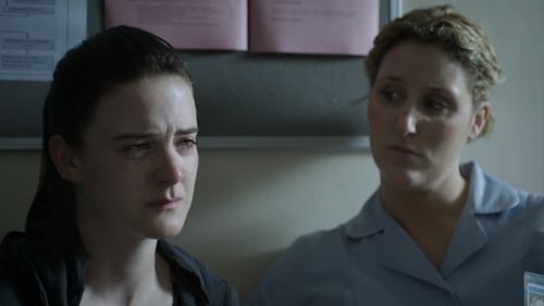 Bronagh Waugh and Lucy McConnell playing nurse Sally-Ann Spector and young mother Angelica. The Fall, Series One
