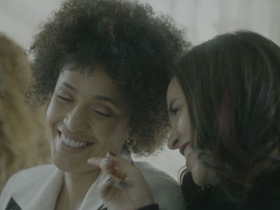 Diana Ángel and Jeirmarie Osorio in Out Loud (2022)