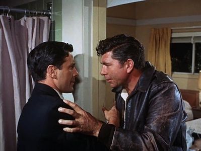 John Cassavetes and Claude Akins in The Killers (1964)